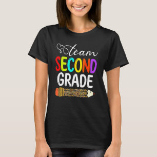 Team zweiter Klasse Leopard Stift zurück zur Schul T-Shirt