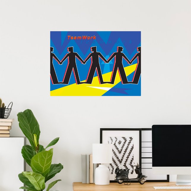 Teamarbeit Einheit Menschen halten Händchen Poster (Von Creator hochgeladen)