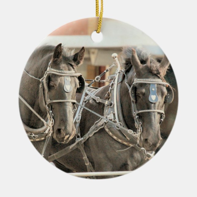 Teamarbeit Keramik Ornament (Vorne)