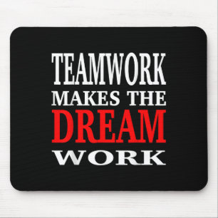 Teamarbeit Lässt Den Traum Wirklichkeit Werden Tea Mousepad