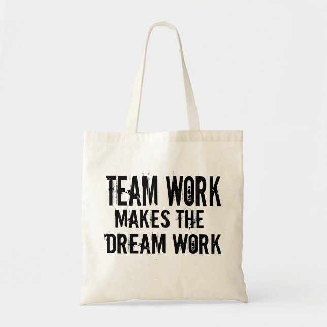 Teamarbeit macht Traumarbeit Tragetasche (Vorne)