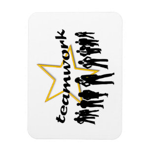 Teamarbeit Magnet