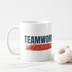 Teamarbeit Motivationsgeschenk für Mitarbeiter und Kaffeetasse