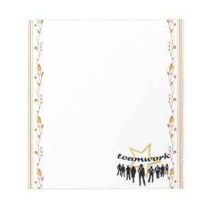 Teamarbeit Notizblock