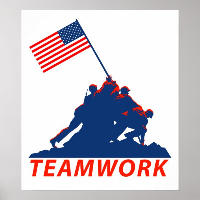 Teamarbeit Poster (Vorne)