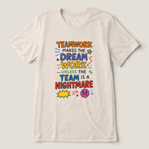 Teamarbeit Tri-Blend Shirt