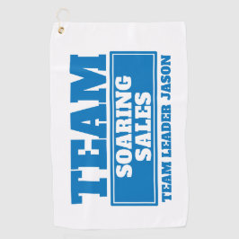 Teamblauer Gebäude-Event für Golf-Teams Golfhandtuch