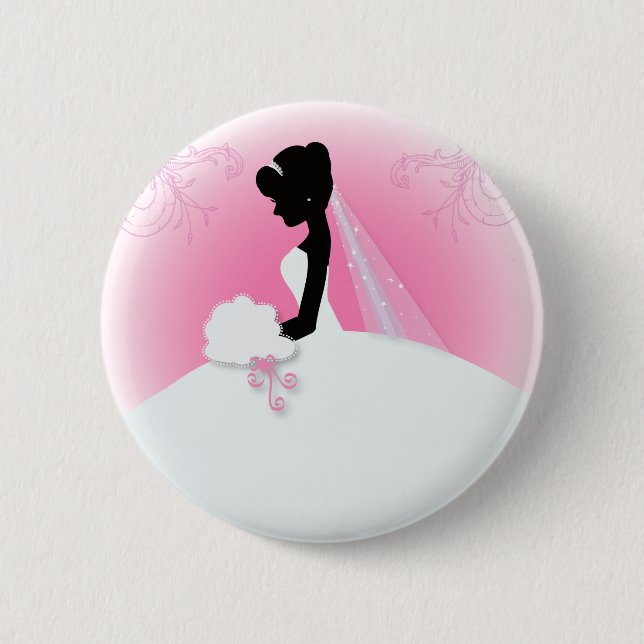Teambriege Hochzeitgown Bride Bridal Silhouette Button (Vorderseite)
