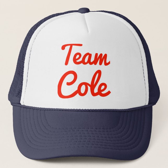 TeamCole Truckerkappe (Vorderseite)