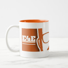 teamE4E Gesichts-Tasse Zweifarbige Tasse