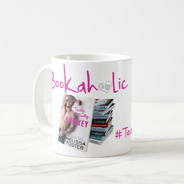 #TeamFosterette Bookaholic-Tasse Kaffeetasse (Vorderseite Links)