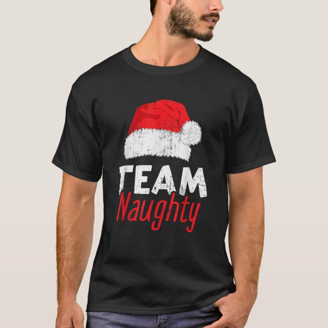 Teamfreak mit Santa-Claus-Hut für lustigen Christ T-Shirt (Vorderseite)