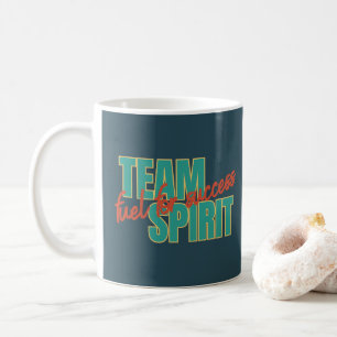 Teamgeist Inspirationszitat Firmengeschenk Kaffeetasse