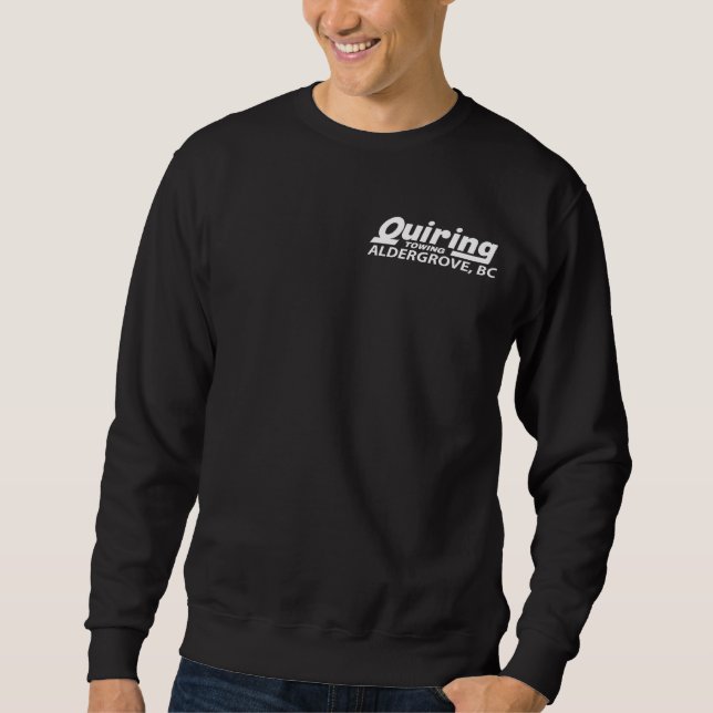 #TEAMGREEN auf Schwarz Sweatshirt (Vorderseite)