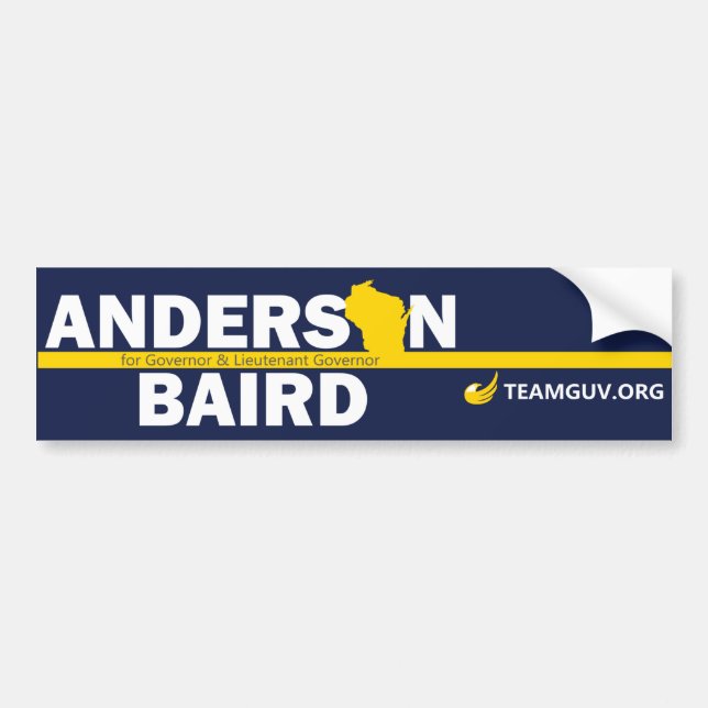TeamGuv - Anderson-/Baird-Autoaufkleber Autoaufkleber (Vorne)