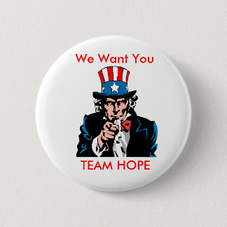 teamhope3, wollen wir Sie, TEAM-HOFFNUNG Button