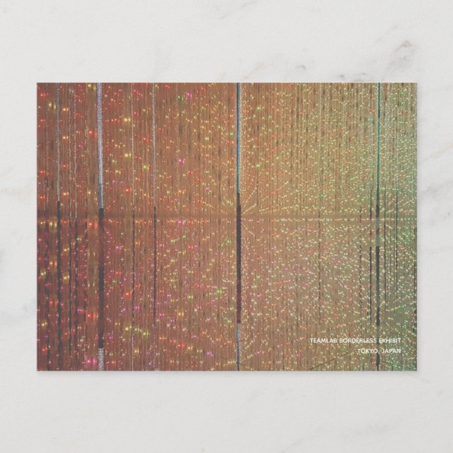 TeamLAB Borderless Ausstellung Tokio Japan Postkar Postkarte (Vorderseite)
