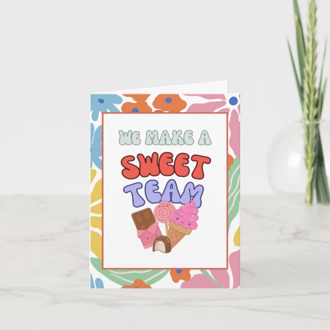 Teamlehrer Freiwillige Kollegen Vielen Dank Einladung (Vorderseite)