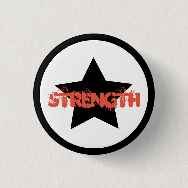 Teamleiter-Stärke-Star-Button-Anstecker Button (Vorderseite)