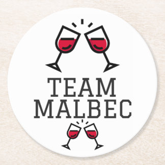 Teammalbec-Untersetzer Runder Pappuntersetzer