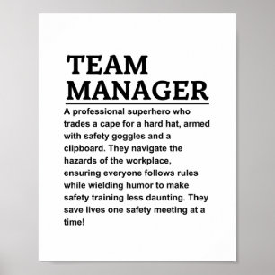 Teammanager Poster