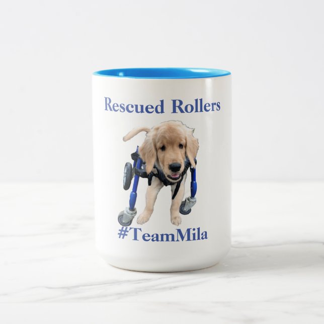 #TeamMila Zweifarbige Tasse (Mittel)