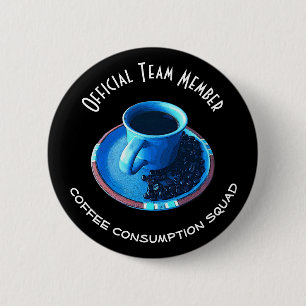 Teammitglied der Kaffee-Verbrauchs-Gruppen-  Button
