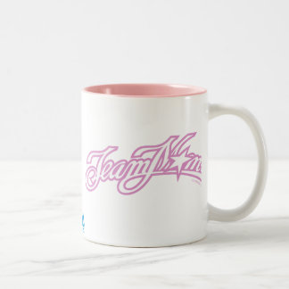 TeamMom rosa Logo Zweifarbige Tasse