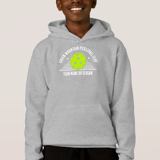Teamname Club Liga Custom Pickleball Hoodie (Vorderseite)