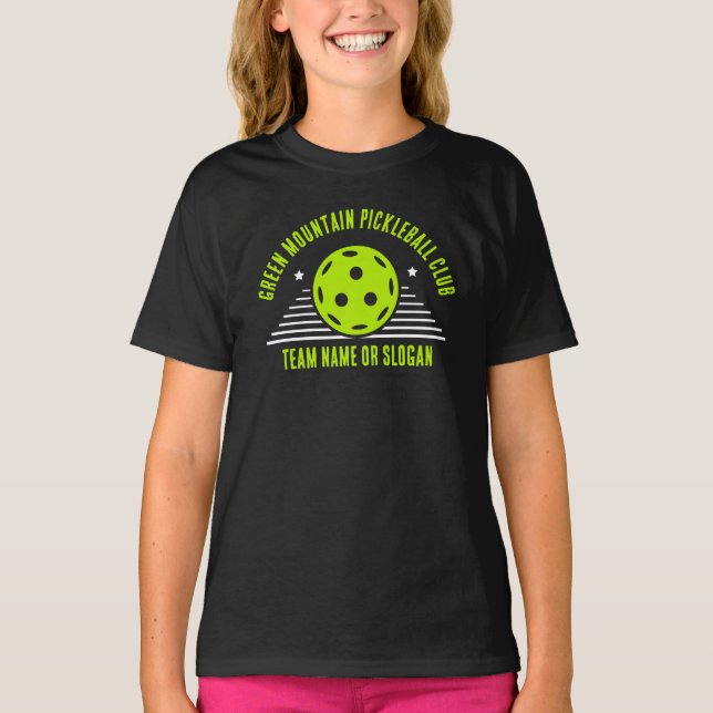Teamname Club Liga Custom Pickleball T-Shirt (Vorderseite)