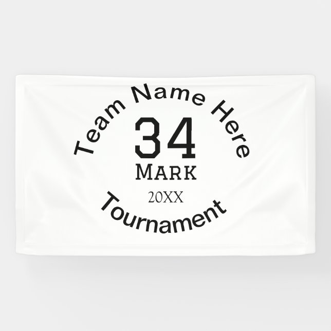 Teamname hier Name Turnierjahr hinzufügen Banner (Horizontal)
