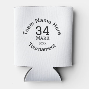 Teamname hier Name Turnierjahr hinzufügen Dosenkühler