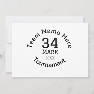 Teamname hier Name Turnierjahr hinzufügen Feiertagskarte
