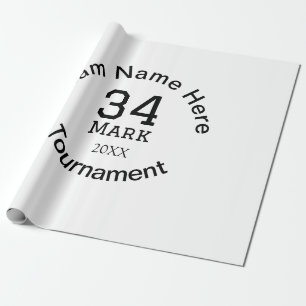 Teamname hier Name Turnierjahr hinzufügen Geschenkpapier