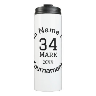 Teamname hier Name Turnierjahr hinzufügen Thermosbecher