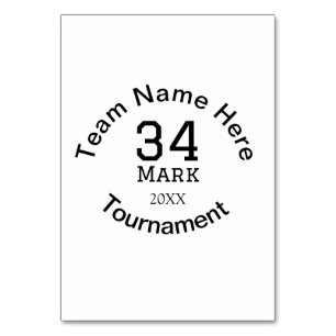 Teamname hier Name Turnierjahr hinzufügen Tischnummer
