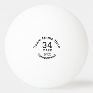 Teamname hier Name Turnierjahr hinzufügen Tischtennisball