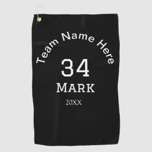 Teamname Spielername Datum Sport Männer Golfhandtuch