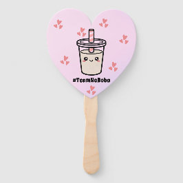 #TeamNoBoba No Balls Bubble Tea Boba Gender Reveal Fächer