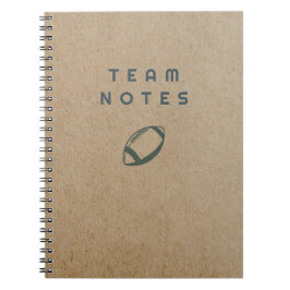 Teamnotizen - American Football Notizblock