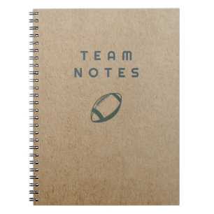 Teamnotizen - American Football Notizblock