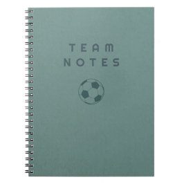 Teamnotizen - Fußball Notizblock