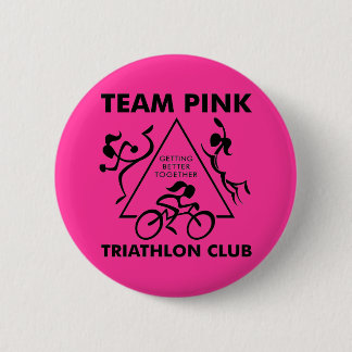 TeamPink Dreieck-Knopf Button