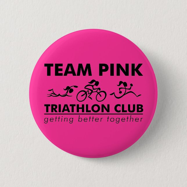TeamPink Rechteck-Logo Button (Vorderseite)