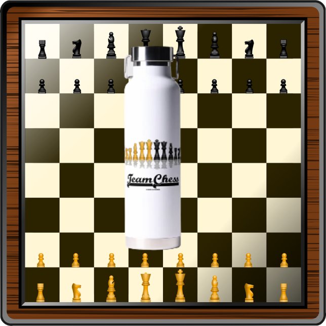 Teamschach Reflektierende Schach-Set-Stücke Trinkflasche (Von Creator hochgeladen)
