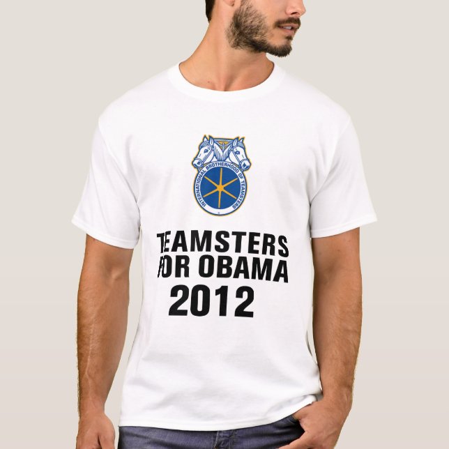Teamsters für Obama T-Shirt (Vorderseite)