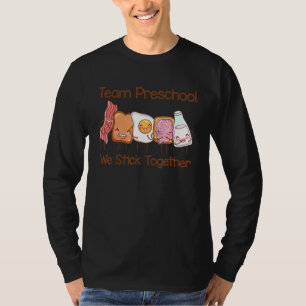Teamvorschule wir kleben zusammen Erdnussbutter Je T-Shirt