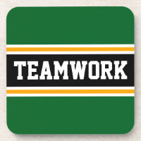 TEAMWORK Athletic Green Black 70er Racing Stripes