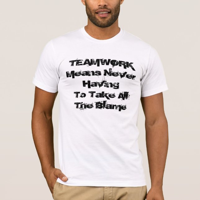 Teamwork bedeutet T-Shirt (Vorderseite)