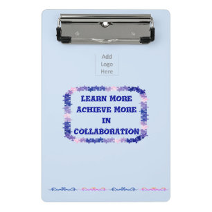 Teamwork Blue and Pink Clipboard Mini Klemmbrett